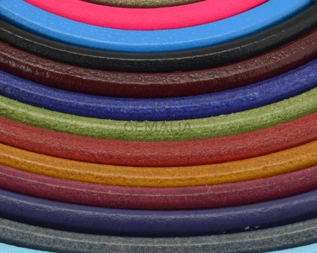 REGALIZ Leather cord. Oval 10x6mm. MIX2. Best Quality.