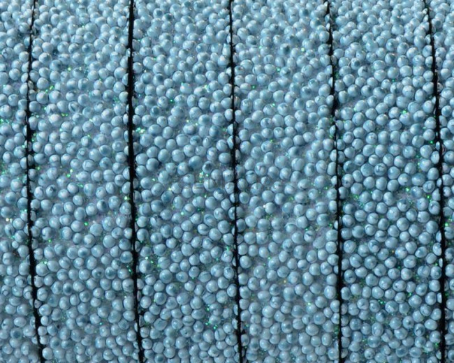Flat Synthetic Caviar. 10x2.2mm. Light blue. Best Quality.