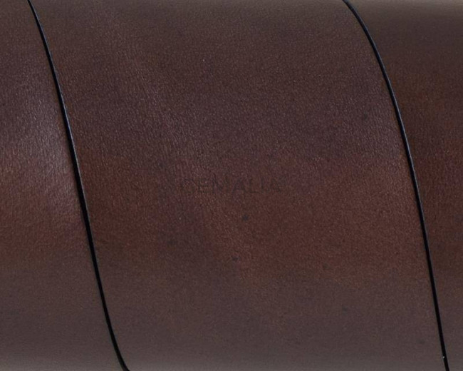 Flat Leather cord. 40x1.5mm. Dark brown. Best Quality.
