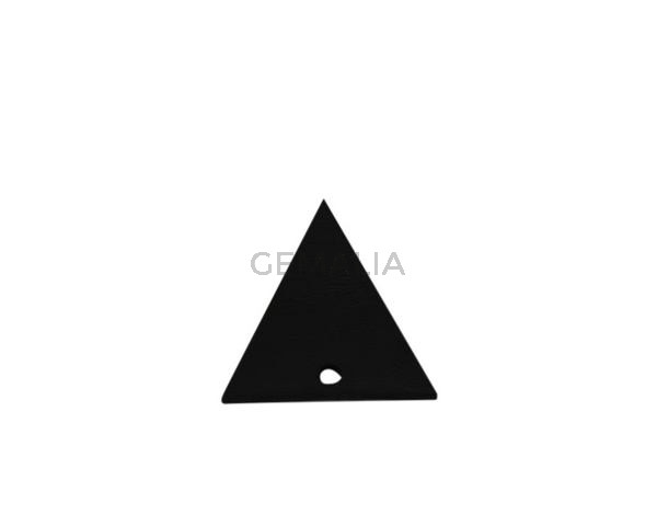 Leather pendant 30x19mm. Black. Inn.2mm. Best Quality