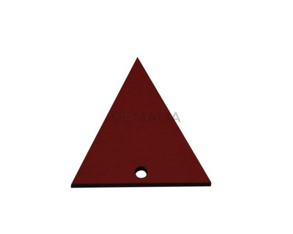 Leather pendant 35x34mm. Red. Inn.2mm. Best Quality