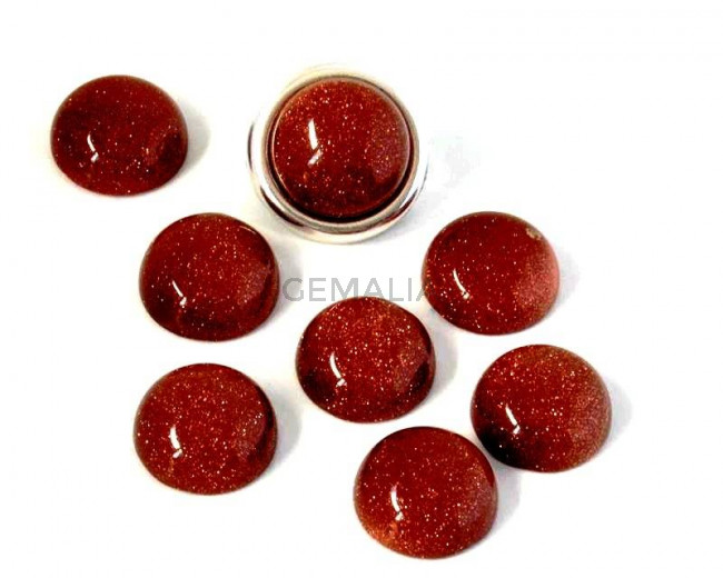 Goldsand. Cabochon. 12mm.