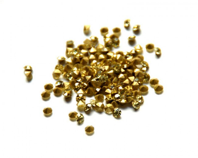 Crystal. Rhinestone Chaton. 4-4,1mm. Jonquil . 144 Ud.
