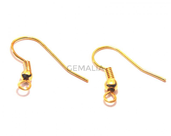 Fish Hook 0.5x17mm. Gold color. Approx. 100 PCs