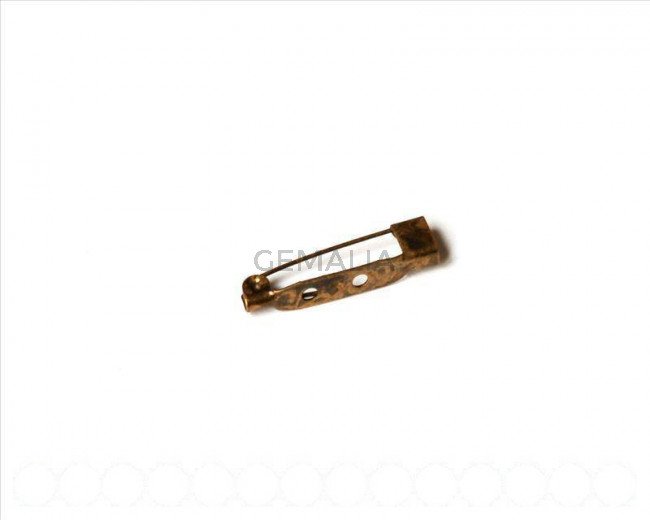 Accessorie. 25mm brooch. bronze..
