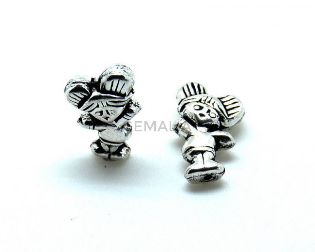 Metal. Boy. 8x18.5mm. Antique silver.  Inn.1mm.approx.