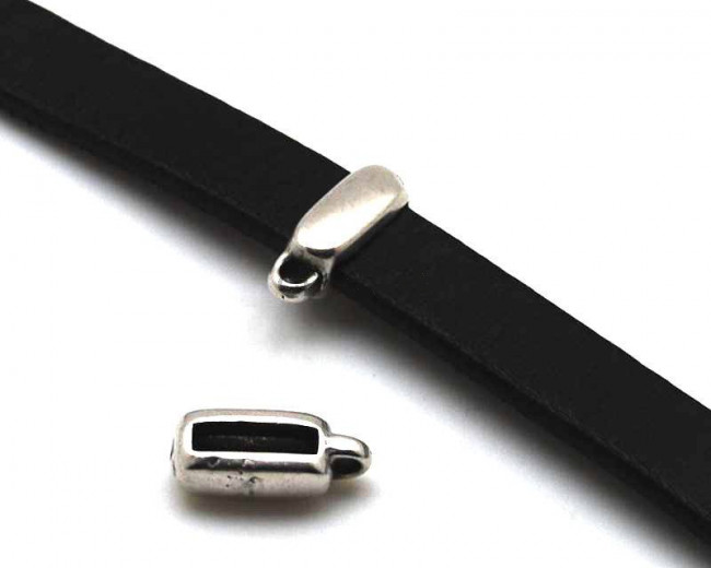 Zamak. Parallel. 5.7x16.3mm. Silver c. Inn.10x2,5mm.