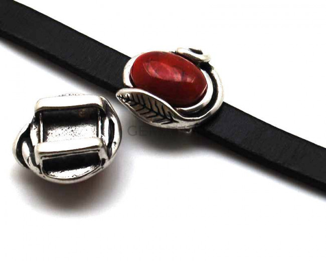 Zamak. 25x25mm. Red. Inn.13x2.5mm.