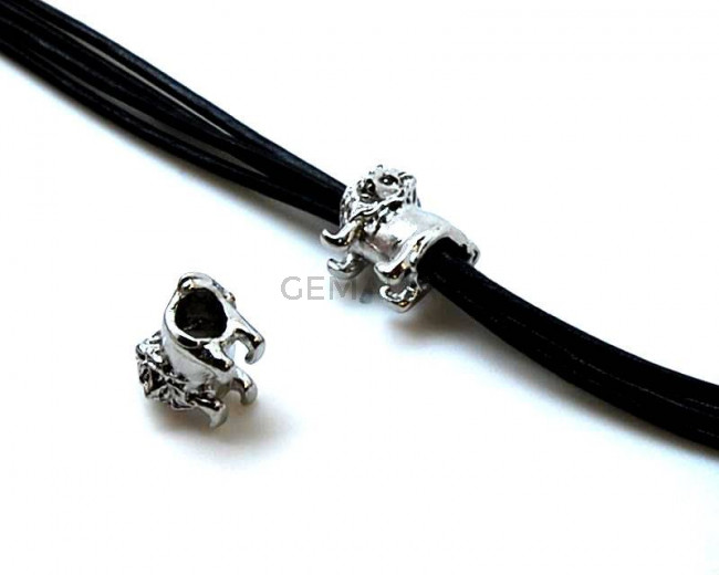 Stainless Steel. Lion. 13.5x11x8mm. Inn.4.5mm.
