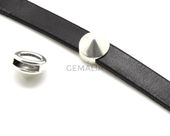 Zamak. Cone. 13x13mm. Silver color. Inn.10x2.5mm.