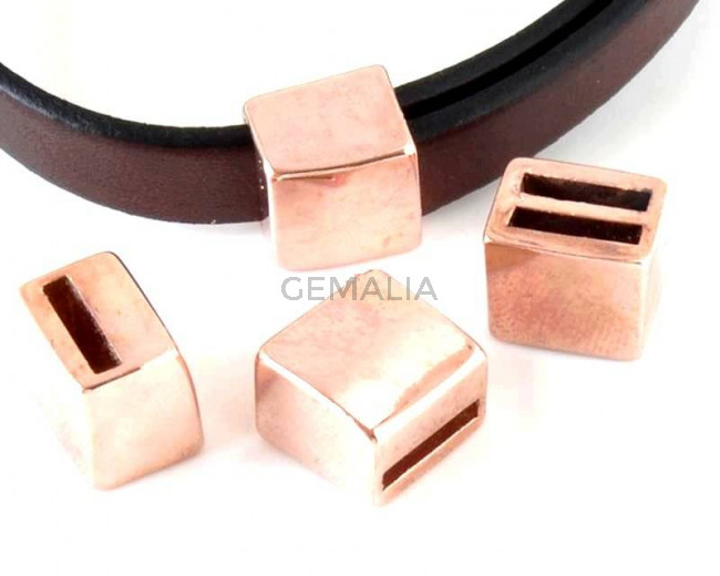 Zamak. 11.5x12x9.5mm. Rose gold. Inn.10x2mm.