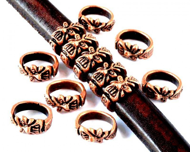Zamak. Oval. 12x6mm. Antique copper. Inn.10x7mm.