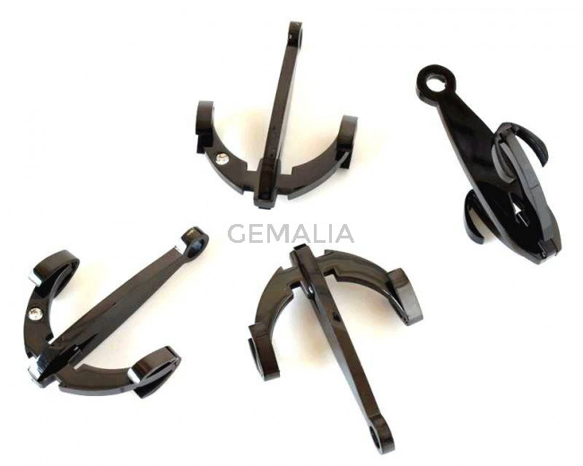 Stainless steel. 304. Anchor. Pendant. 41x30x9mm.Black.Inn.2mm.approx.