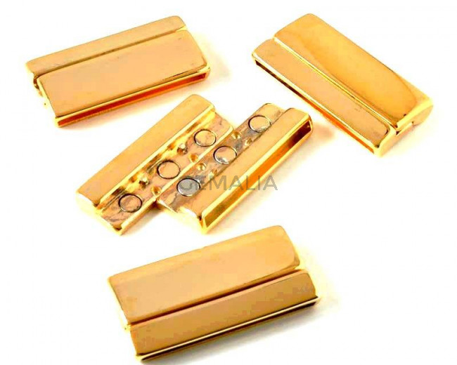 Zamak. Clasp. 42x22mm. Gold. Inn.39x3mm.