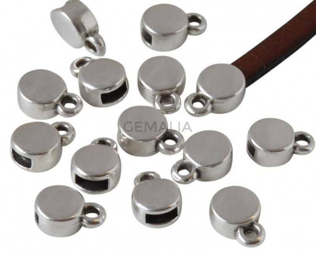 Zamak. Ending. 7.5x7.5mm. Silver. Inn.5x2mm.