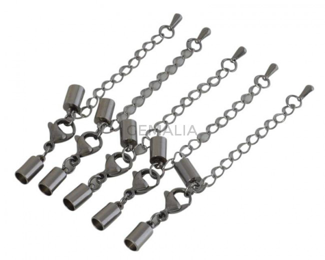 Stainless steel 304.Ending-Lobster.42mm/13x9x4mm/3.5x6x0.5mm.Inn.4mm