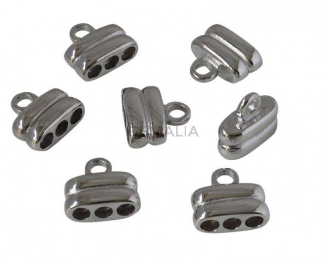 Stainless steel 304. Terminal. 17x16x7.5mm. Silver. Inn.4mm.