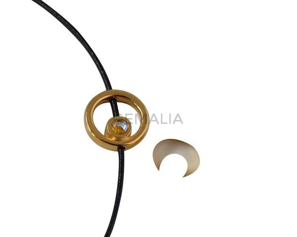 SWAROVSKI and metal ring. 12.2x12.3mm. Gold-Citrine Shimmer. Inn.1.5mm