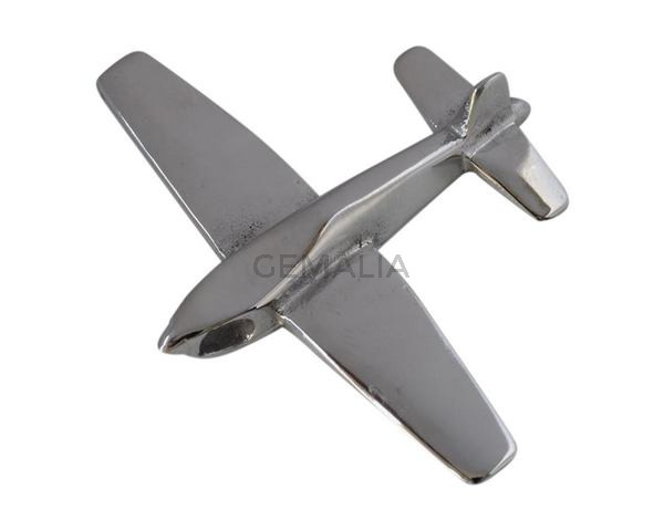 Stainless steel 316L. Airplain pendant. 48x41x9mm. Silver. Inn.3.5x4.5mm