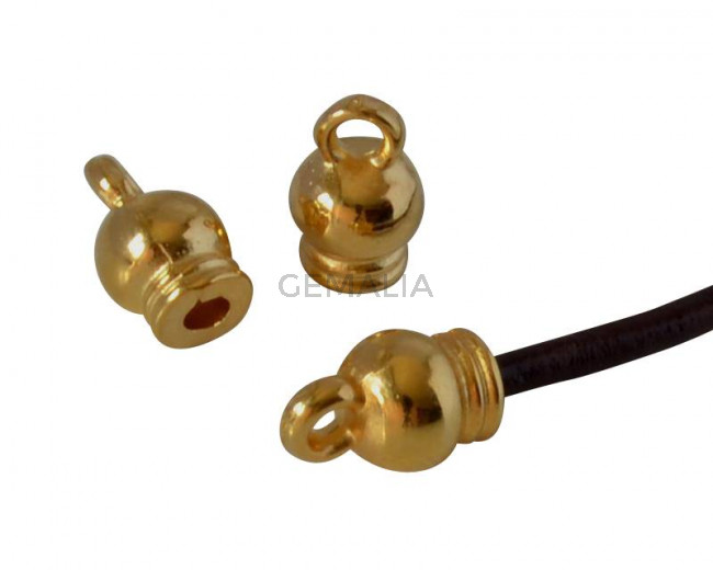 Zamak ending 8x5mm. Gold. Inn.2mm
