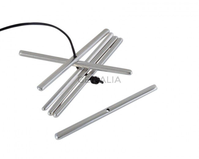 Zamak pararell one hole. 56mm. Silver. Int.1.5mm