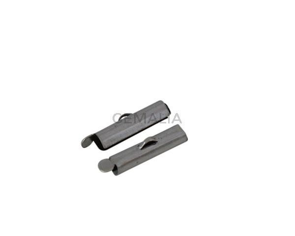 Brass ending for ball chain 20x4mm. Silver