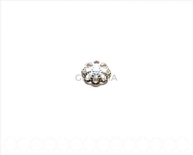 925 SILVER. End cap, 10mm. Inn. 1mm. 925 SILVER. End cap, 10mm. Inn. 1mm.