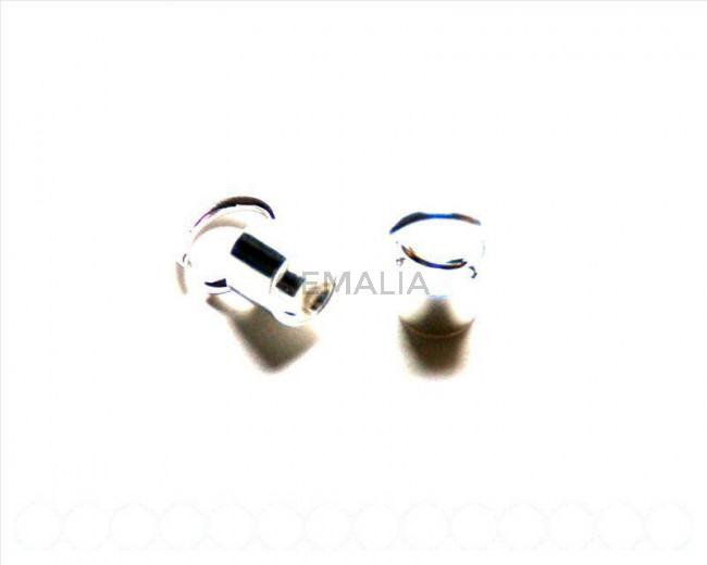 928 SILVER. Round end cap / open ring. Inn. 5mm 6 PCs