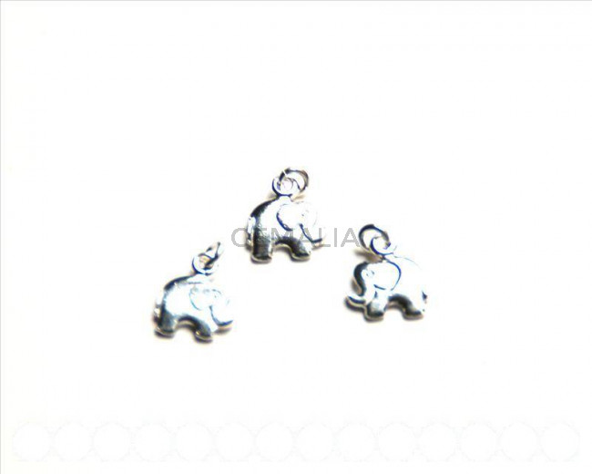 925 SILVER. Pendant. Elephant 10X8mm. Hole: 1.5mm. 925 SILVER. Pendant. Elephant 10X8mm. Hole: 1.5mm.