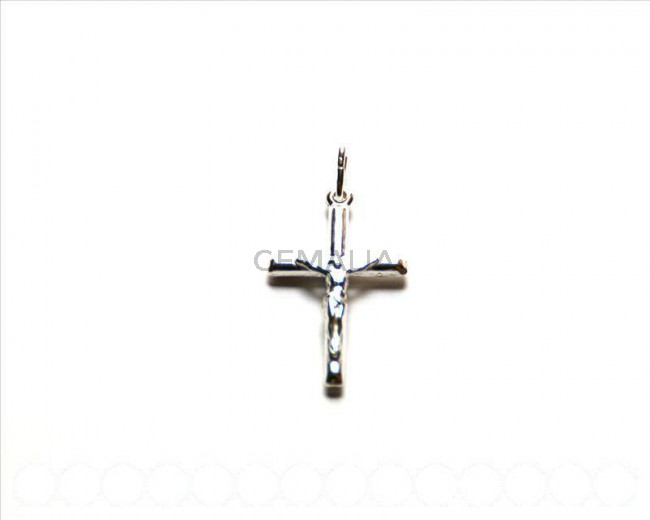 925 SILVER. Pendant. Cross. 29x17mm. Hole: 5x4mm.