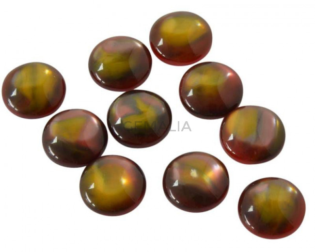 Resin. Cabochon. 12mm. Pink. Best Quality.