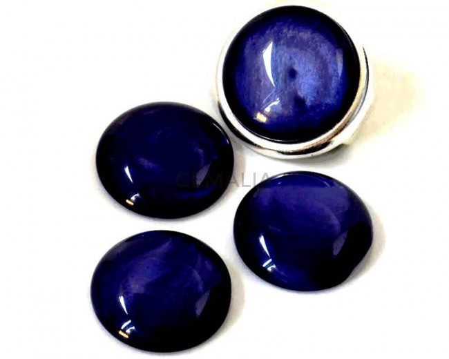 Resin. Cabochon. 20mm. Pearl lilac. Best Quality.