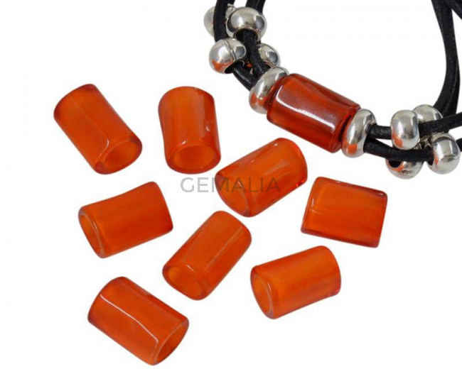 Resin. Tube. 13x9mm. Orange. Inn.5.2mm. Best Quality.