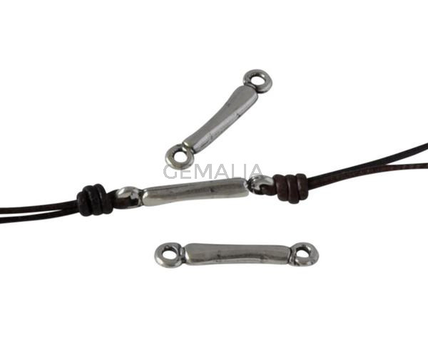 Stick connector 23x3mm. Zamak. Silver. Inn.1.8mm