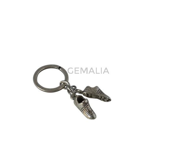 Football Key chain. Boot 27x8mm. Silver