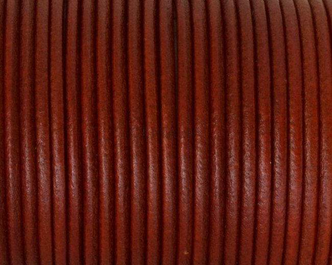 Round Leather cord 2.5mm. Orange. Best Quality.