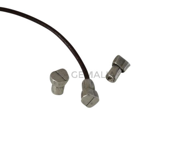 Zamak ending 10x6mm. Silver. Inn.1.5mm