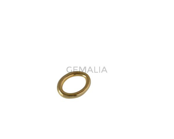 Oval zamak ring 30mm. Gold