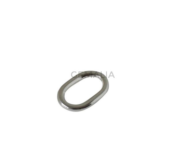 Oval zamak ring 43x28mm. Silver. Inn.32x17mm