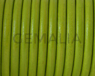 Round Leather cord. 4.5mm. Pistachio.Best Quality.