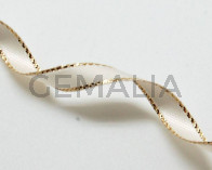 Satin Ribbon. 7mm. White. Best Quality.