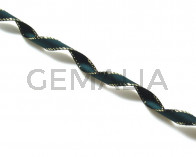 Satin Ribbon. 7mm. Bottle green. Best Quality.