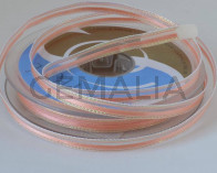 Lazo fantasia. Alambrado. 7mm. Salmon. Calidad superior.