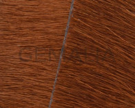 Colored cow hair Flat leather cord. 20mm. brown. Best Quality.