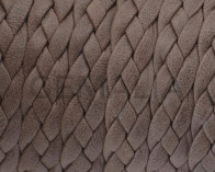 Bolo Braided Flat Leather Cord. 9x2mm. brown Matt. Best Quality.