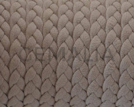 Bolo Braided Flat Leather Cord. 6.5x2mm. Beige m. Best qual.