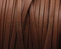 Flat Leather cord. 3x1mm. Camel mat.  Best Quality.