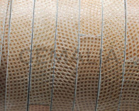 Suede Leather cord. Luxus. Flat. 13x2mm. Light brown. Best Quality.