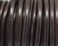 Round Leather cord. 5mm. Brown. Best Quality.