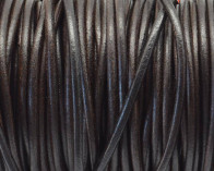 Round Leather cord. 3mm. Brown. Best Quality.